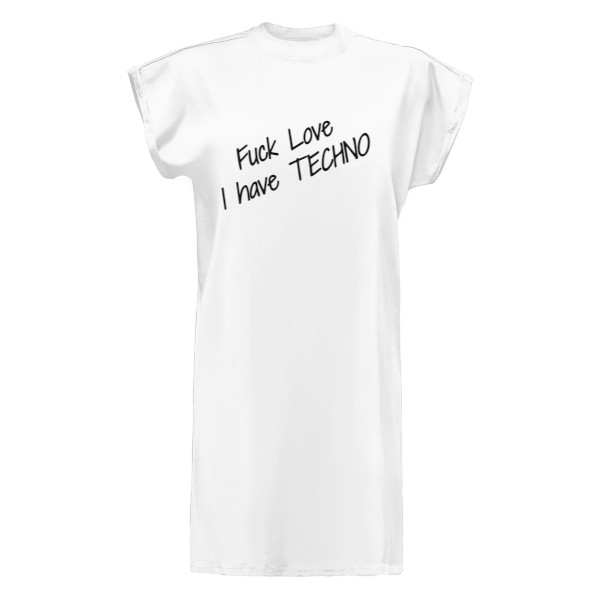 Šaty s krátkým rukávem TFS  fuck love